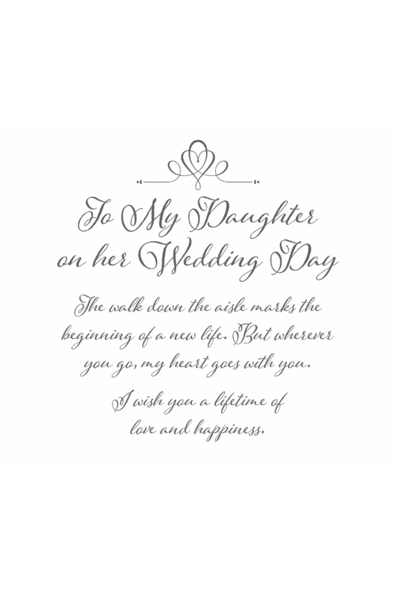 Light Gray Daughter Keepsake Hankie