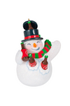 Jolly Beer Belly Snowman Ornament