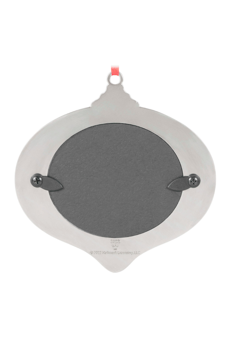 Light Gray Family Memories 2022 Metal Photo Frame Ornament