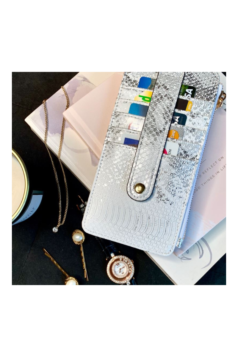 Black Jen & Co Saige Slim Card Holder Wallet