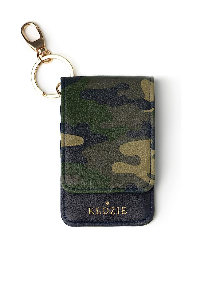 Dark Slate Gray Kedzie Essentials Only ID Holder with Keyring