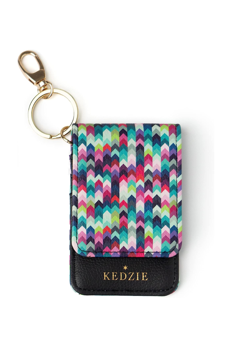 Dark Slate Gray Kedzie Essentials Only ID Holder with Keyring