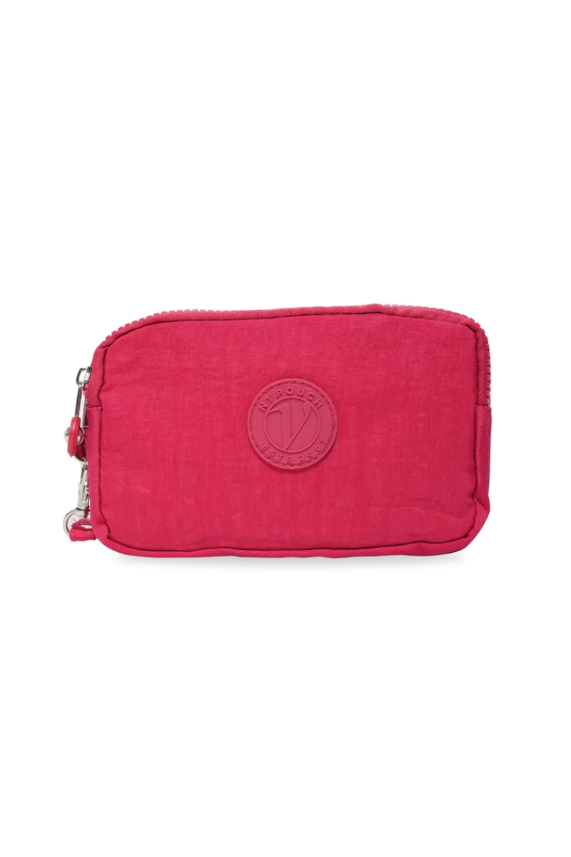 Maroon Nupouch Malibu 3 Zipper Wallet