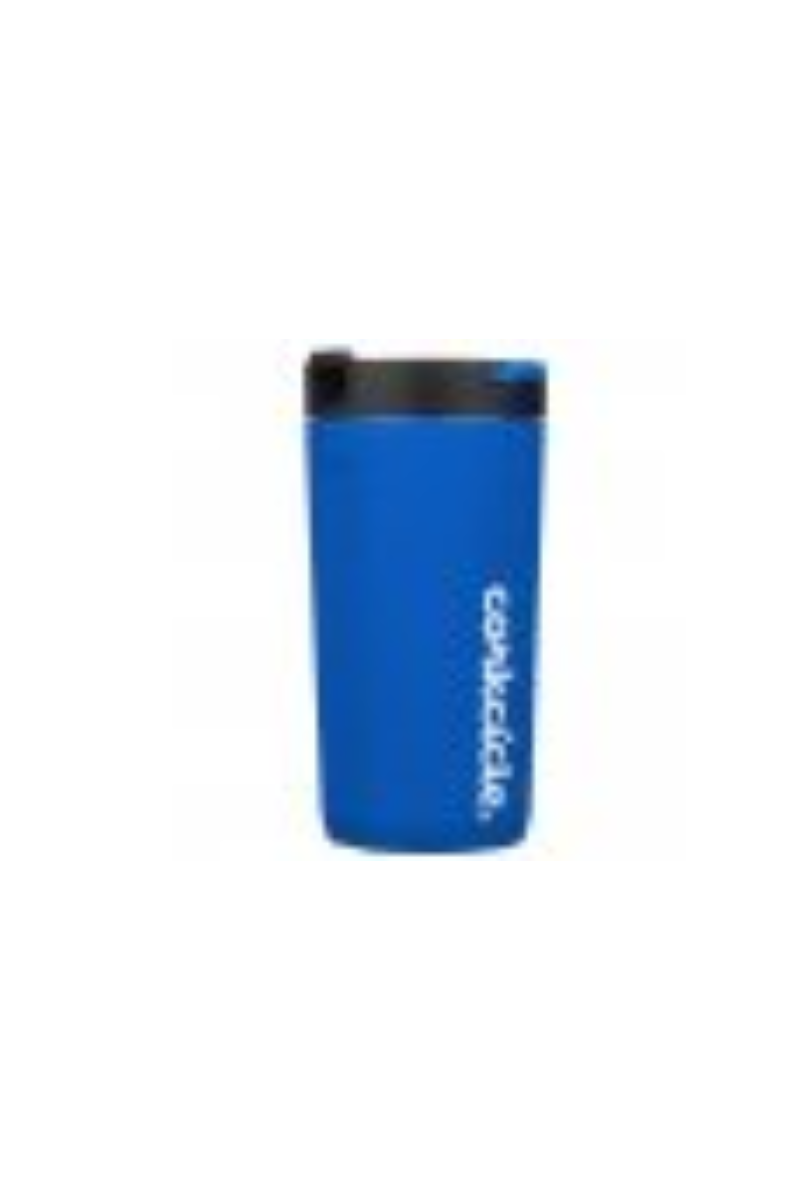 Steel Blue Corkcicle Kids Insulated Water Bottle With Straw, Stainless Steel