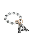 Acrylic Initial Keyring Bracelet