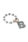 Acrylic Initial Keyring Bracelet