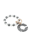 Acrylic Initial Keyring Bracelet