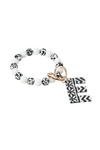 Acrylic Initial Keyring Bracelet
