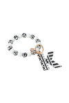 Acrylic Initial Keyring Bracelet