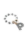Acrylic Initial Keyring Bracelet