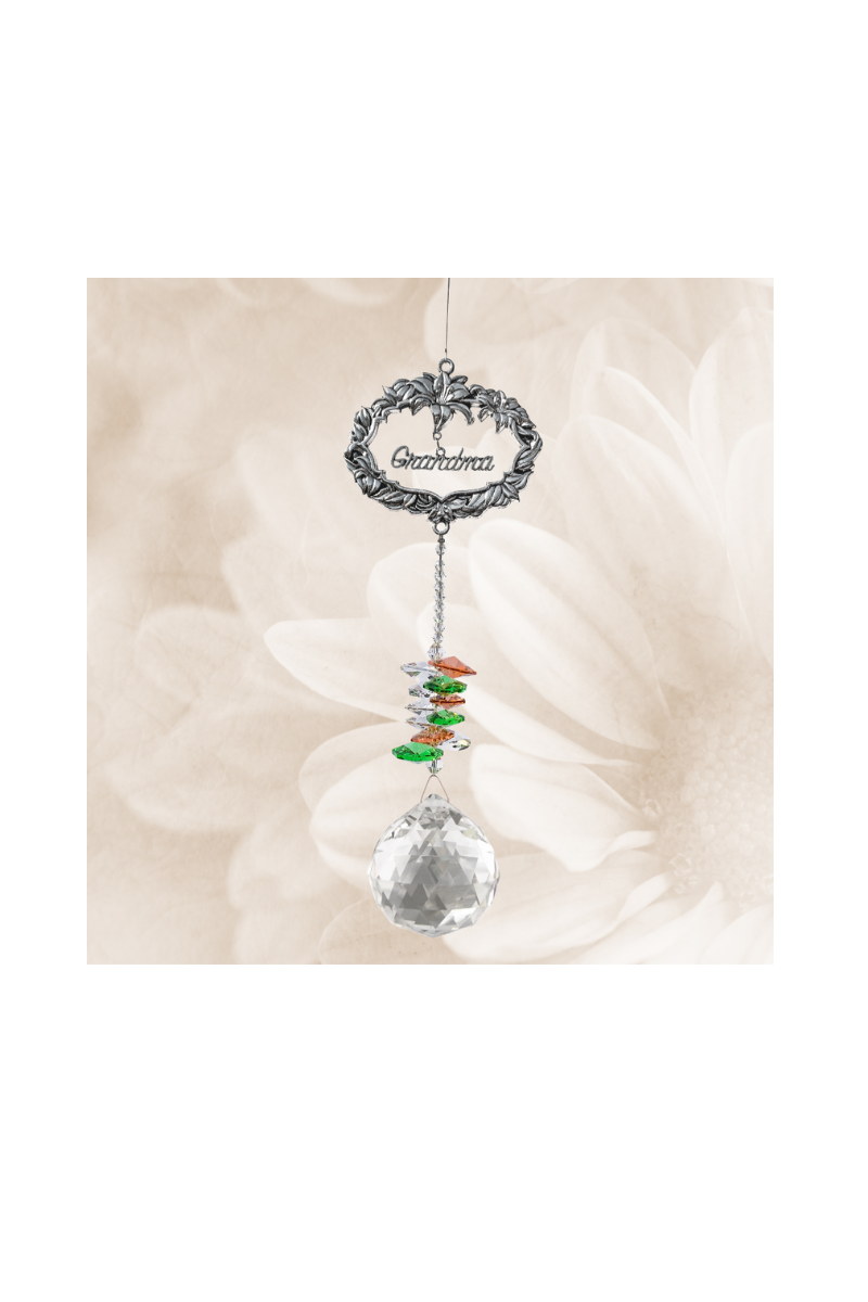 Light Gray Wishing Thread Eternity Crystals Charm Long Infinity Strand