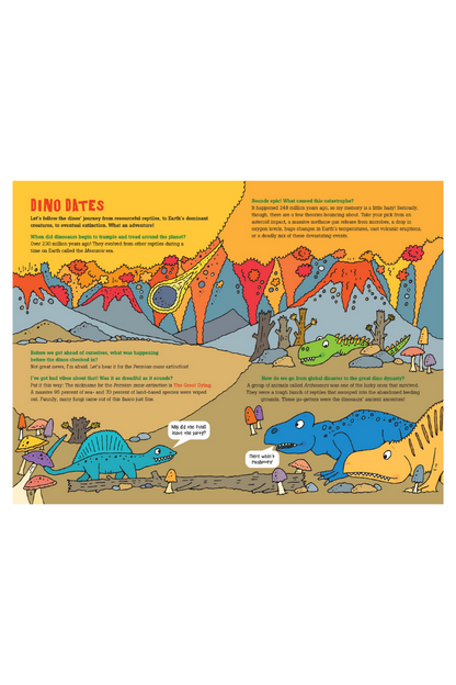 Dark Khaki "100 Questions About Dinosaurs" Children's Book