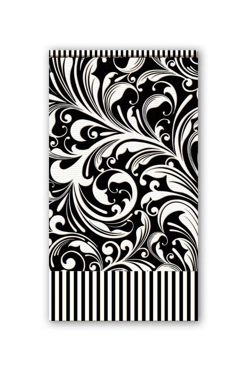 Beige Black Forentine Hostess Napkin