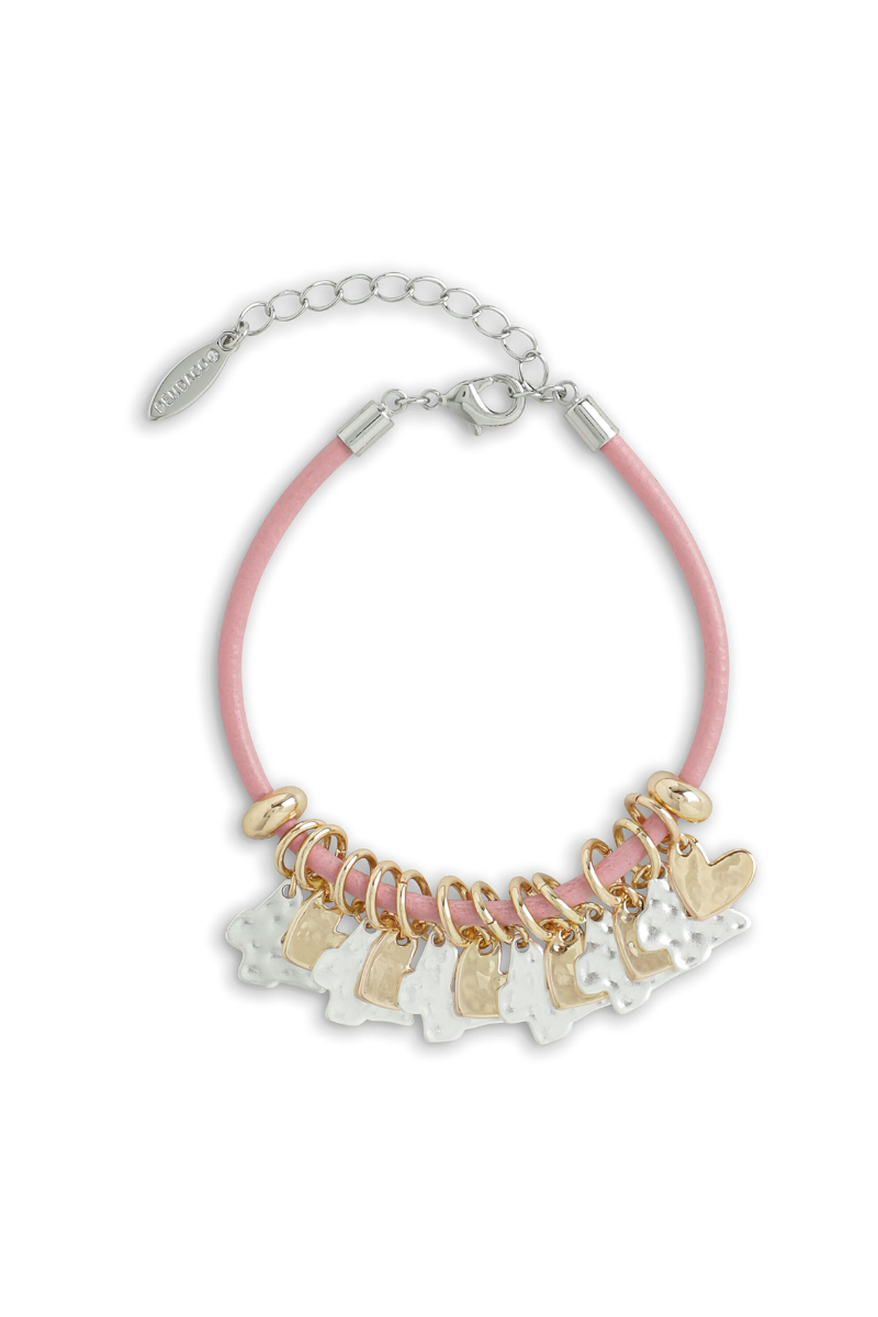 Light Gray Demdaco Butterfly Giving Charm Bracelet