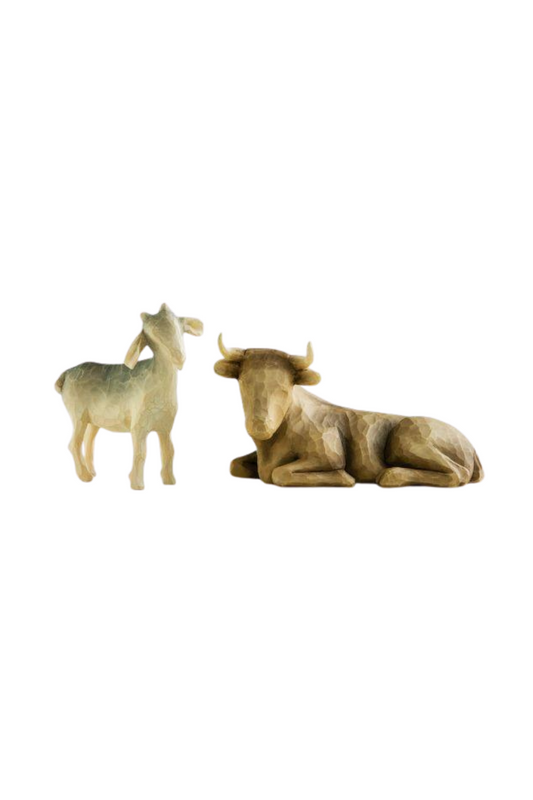Dark Khaki Ox and Goat