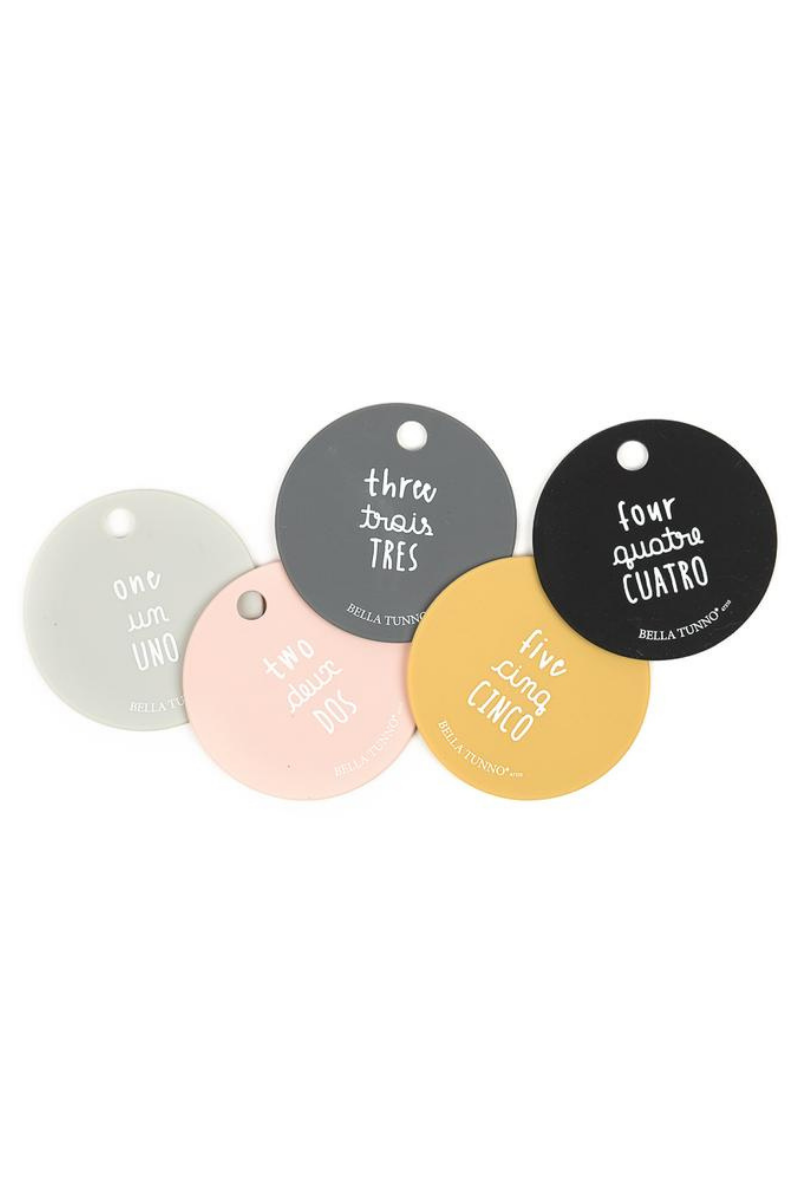 Dark Slate Gray Count On It Teething Flashcards