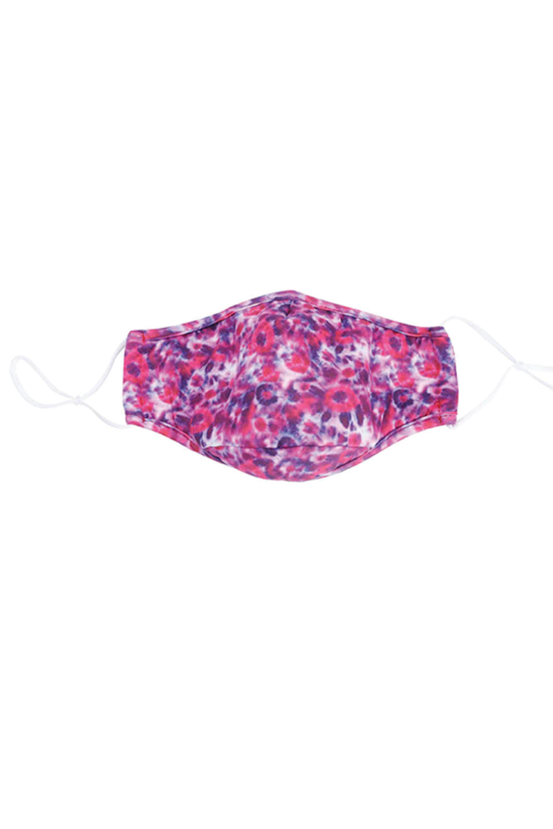 Pale Violet Red MULTI TIE DYE SNOOZIES FACE MASK