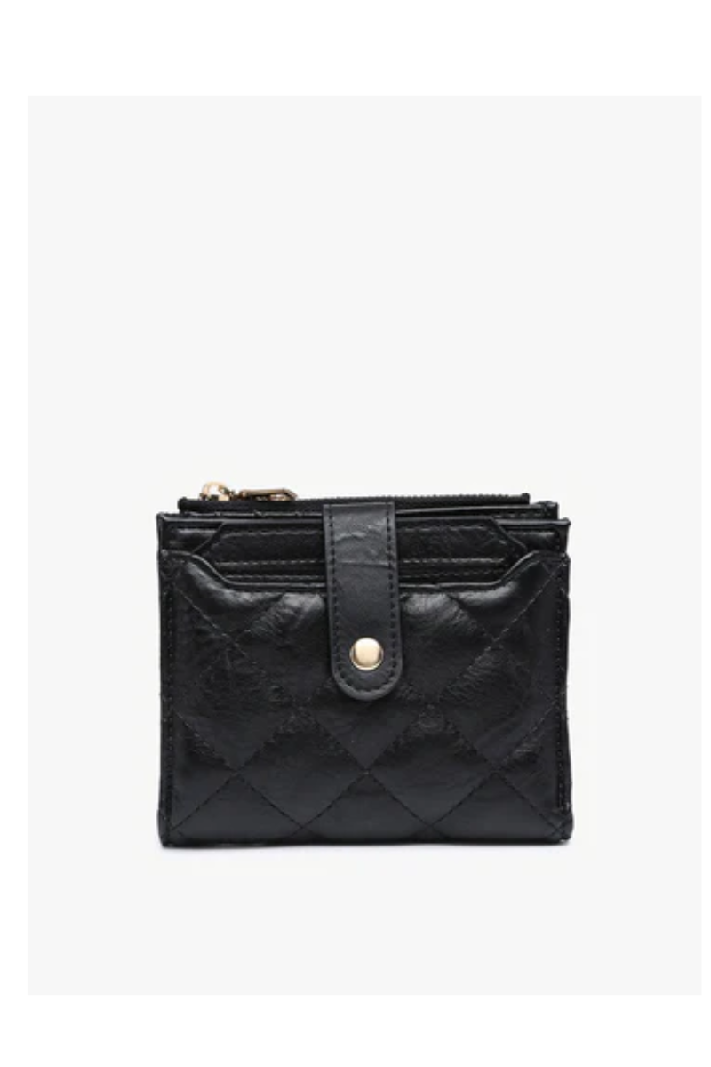 Dark Slate Gray Melody Quilted Wallet