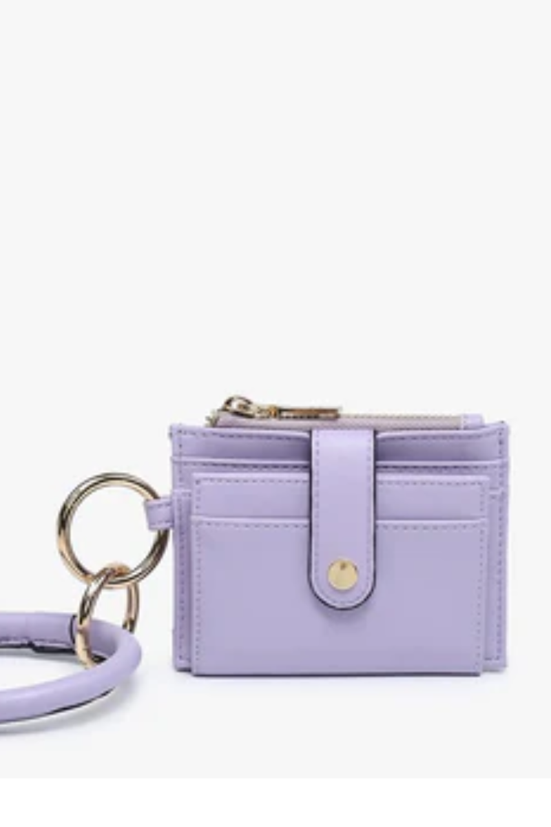 White Smoke Sammie Wristlet Wallet w/ Bangle