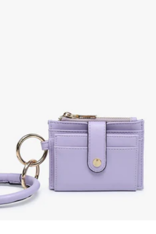 White Smoke Sammie Wristlet Wallet w/ Bangle