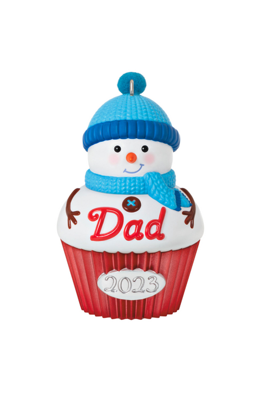 Light Sea Green 2023 Ornament - Dad Cupcake Ornament