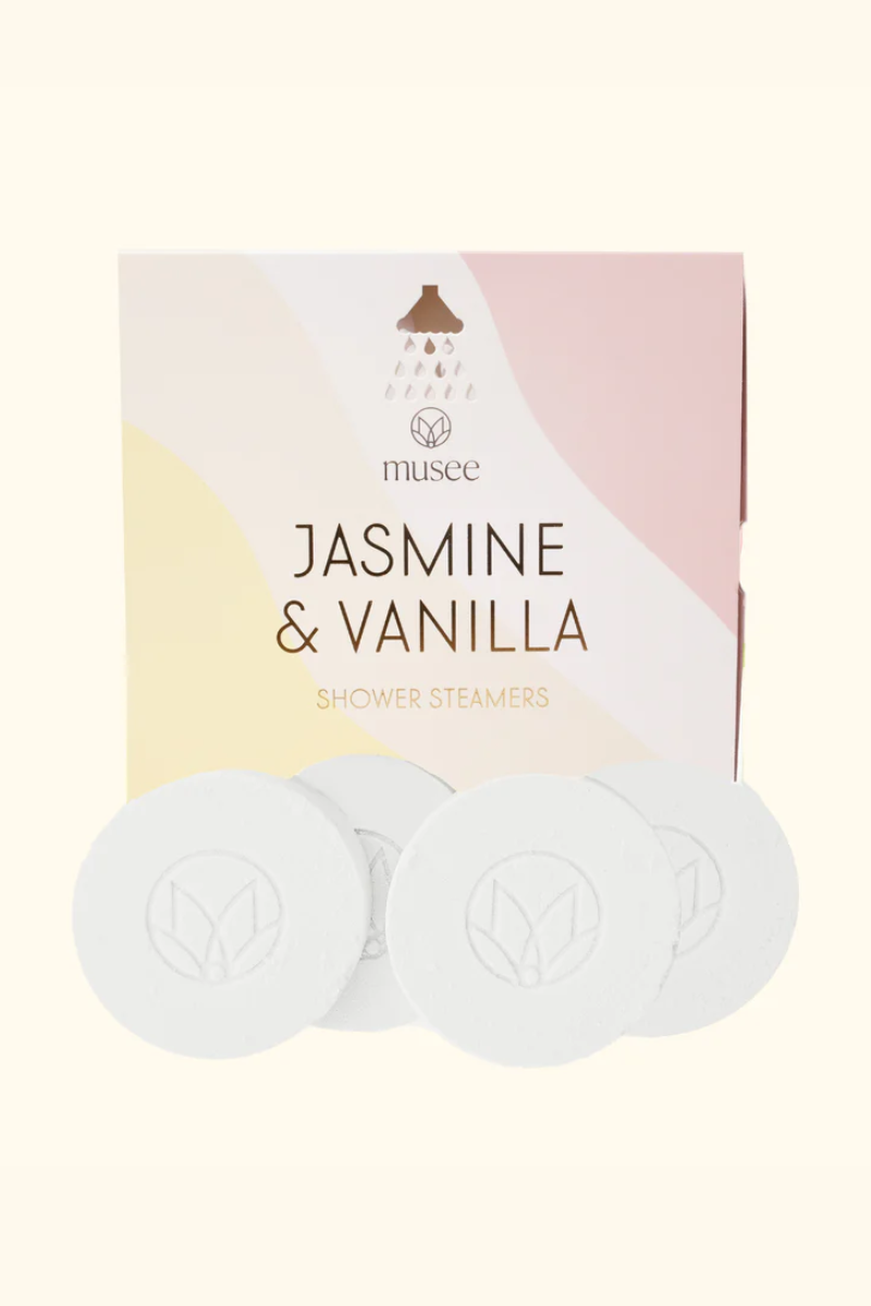 Musee Jasmine and Vanilla Shower Steamers.