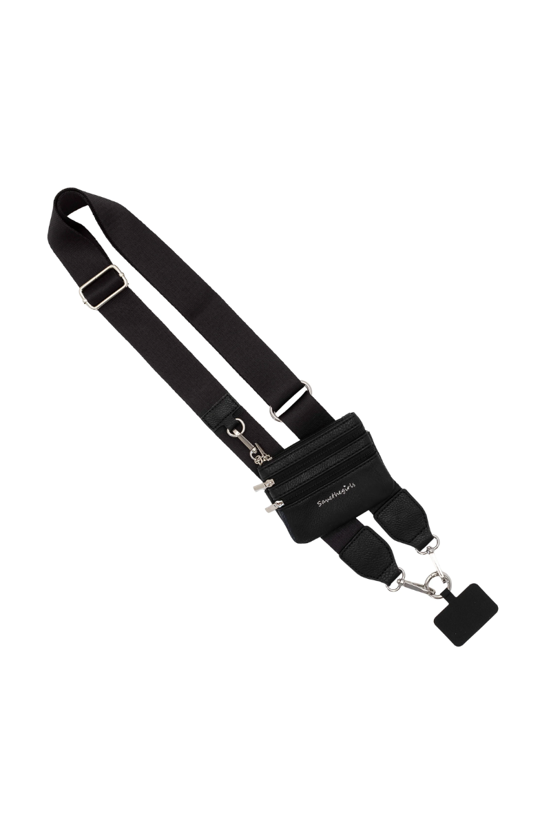 Black Save the Girls Clip and Go Solid Colors