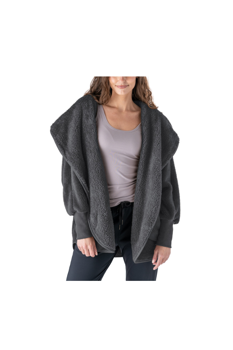 Dark Slate Gray Hello Mello Comfort Zone Cardigan