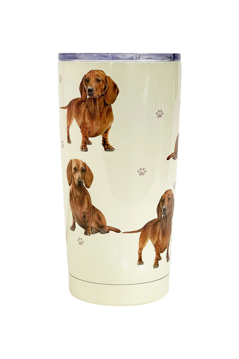 Light Gray Pets Dachshund Stainless Steel Tumbler, 20 oz.