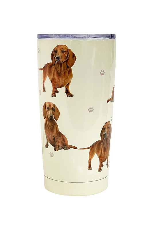 Light Gray Pets Dachshund Stainless Steel Tumbler, 20 oz.