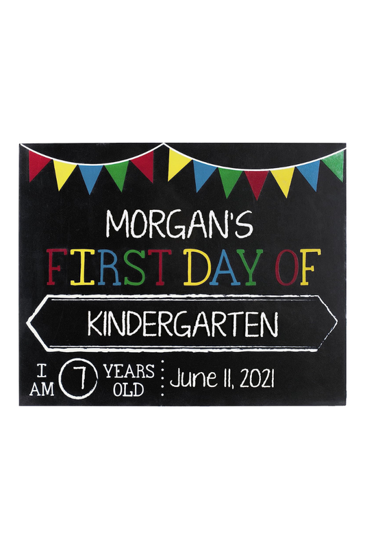 Black Malden School Days Chalkboard Sign, Black