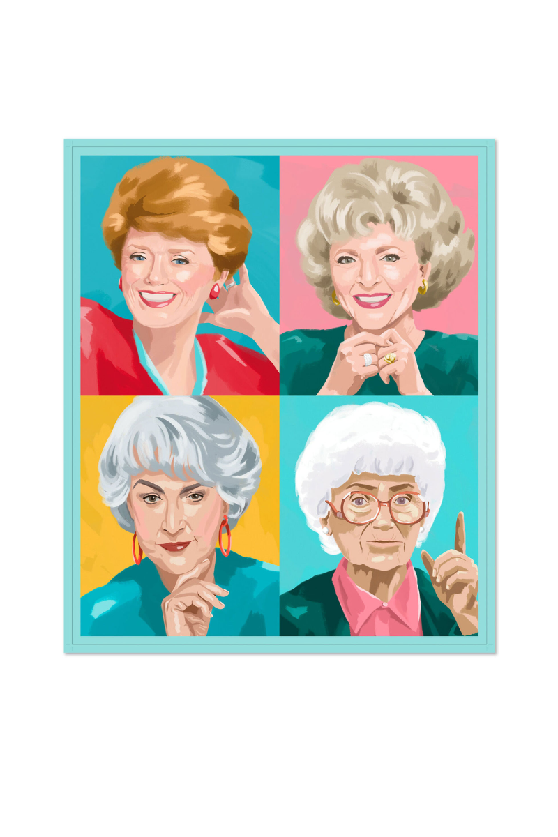 The Golden Girls Portrait Blanket, 50x60