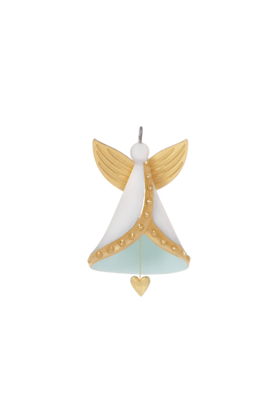 Light Gray 2023 Ornament - Mini Tiny Angel Porcelain