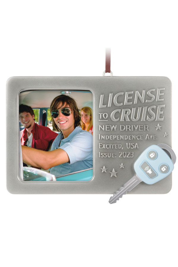 2023 Ornament - License to Cruise 2023 Metal Photo Frame
