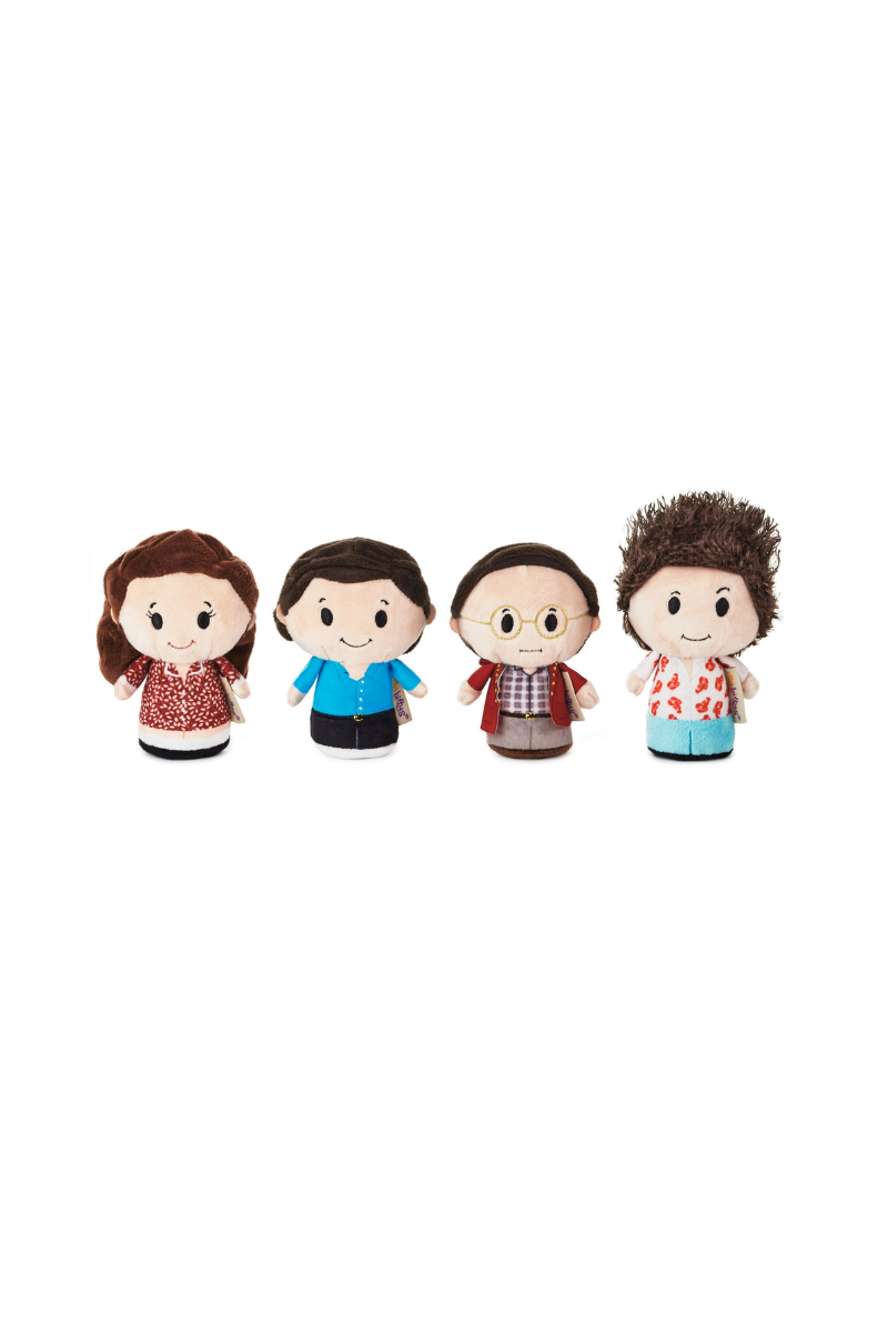 Dark Slate Gray Hallmark itty bittys® Seinfeld Collector Set Plush, Set of 4