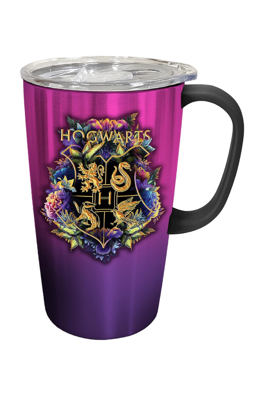 Dark Slate Gray Spoontiques - Stainless Steel Travel Mug with Handle - Hogwarts