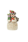 Jim Shore - Mini Snowman with Checkered Hat