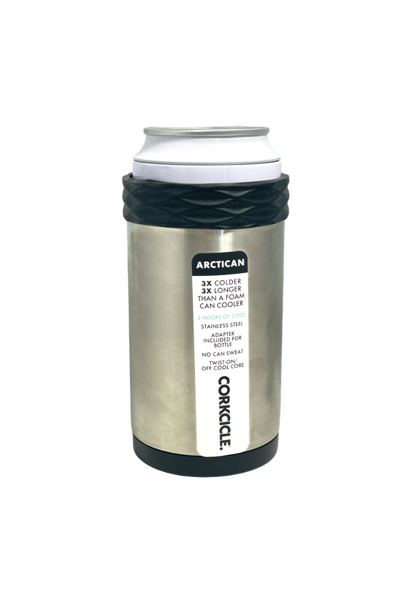 Dark Gray Corkcicle -  Artican Stainless Steel Can Holder 12fl.oz.