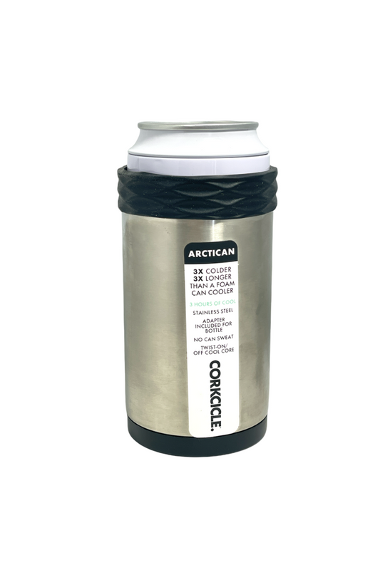 Dark Gray Corkcicle -  Artican Stainless Steel Can Holder 12fl.oz.