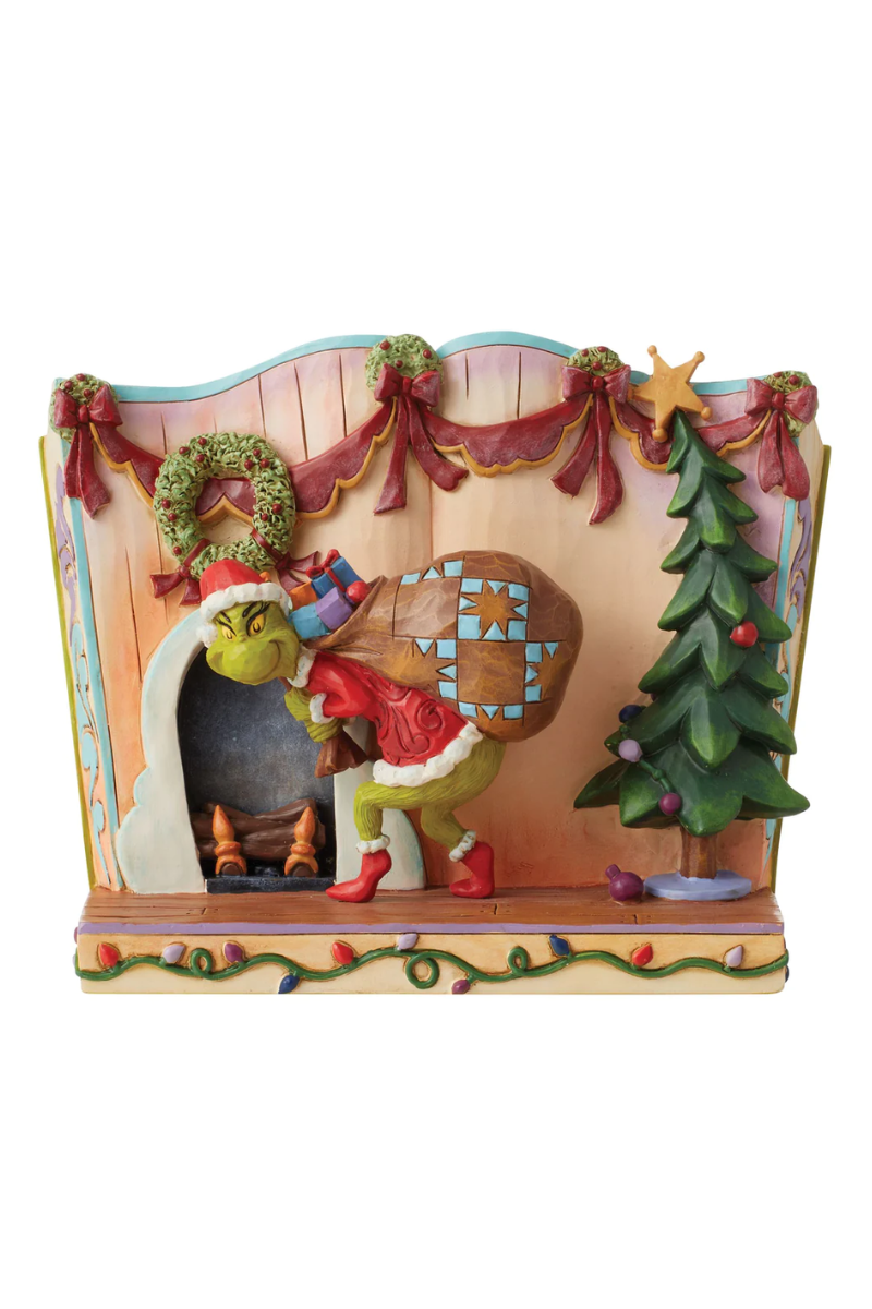 Jim Shore - Sneaky Grinch Stealing Presents Storybook