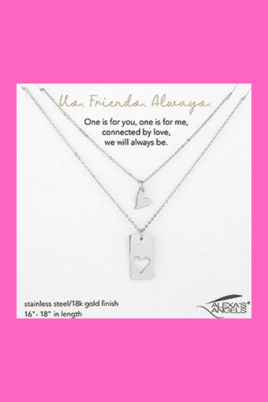 Friends Always Necklace Set