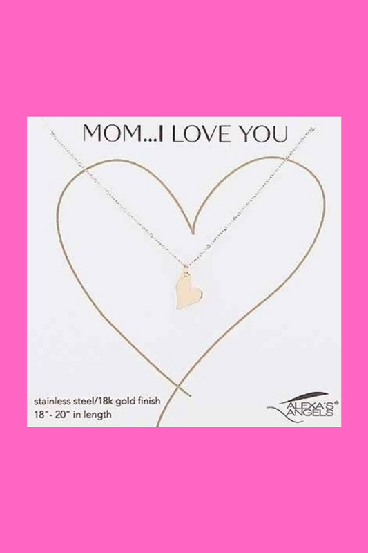 Mom, I Love You Necklace