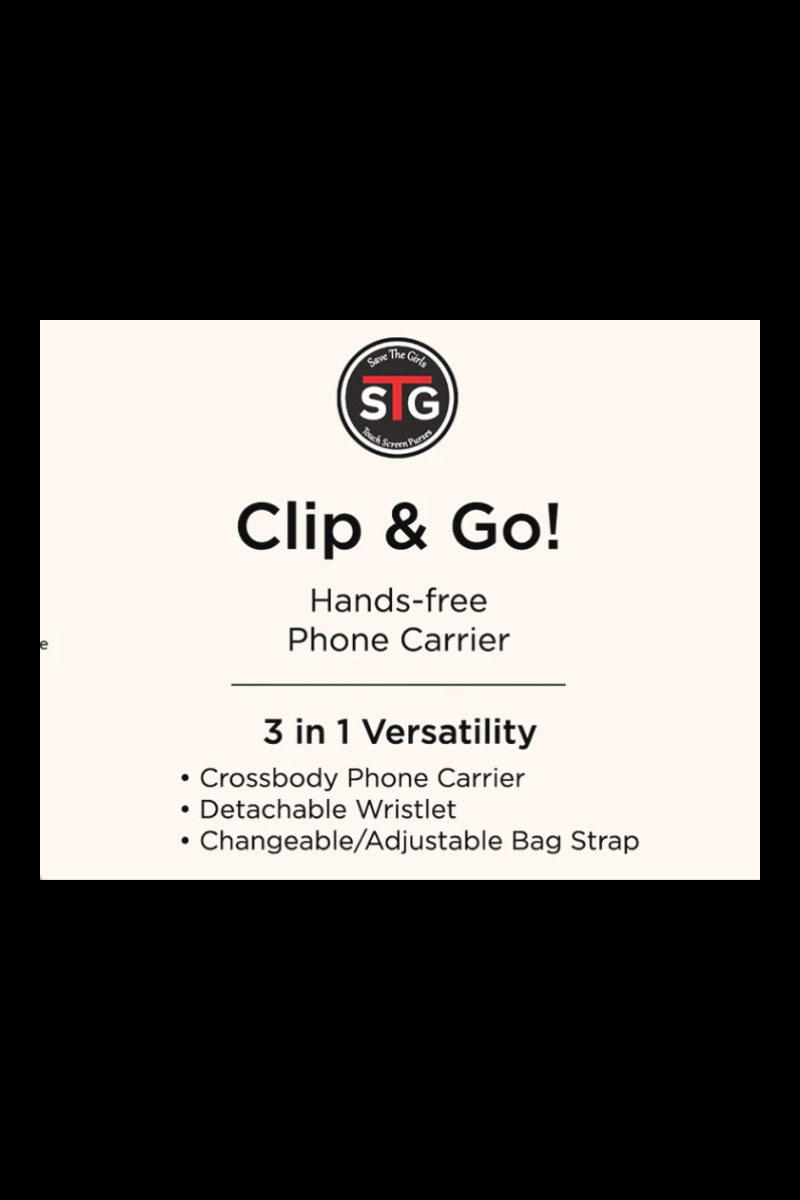 White Smoke Save the Girls Clip and Go Chevron