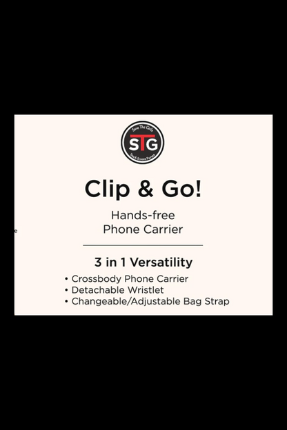 White Smoke Save the Girls Clip and Go Chevron