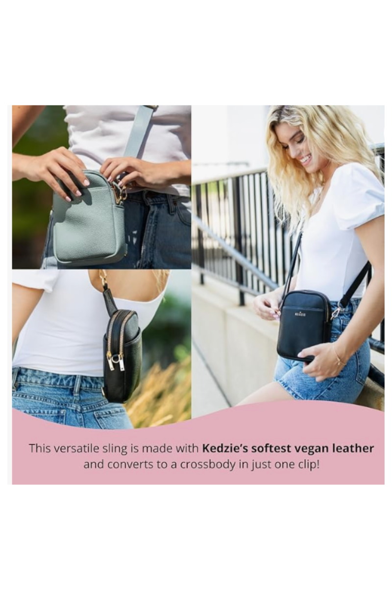 Gray Kedzie Solstice Convertible Crossbody 3 PC