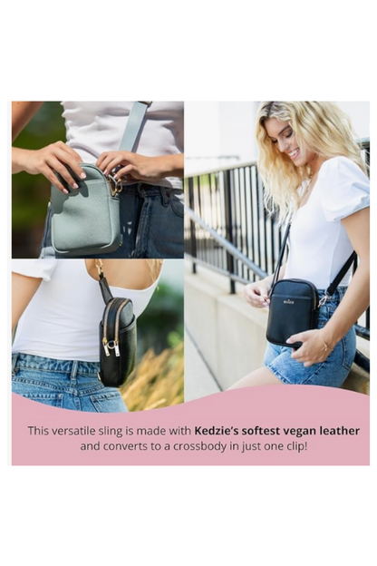 Gray Kedzie Solstice Convertible Crossbody 3 PC