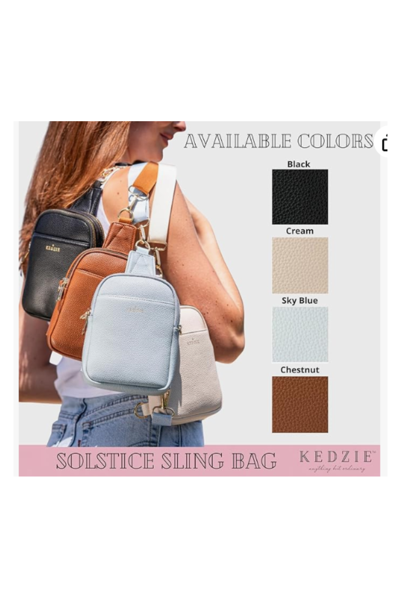 Light Gray Kedzie Solstice Convertible Crossbody 3 PC