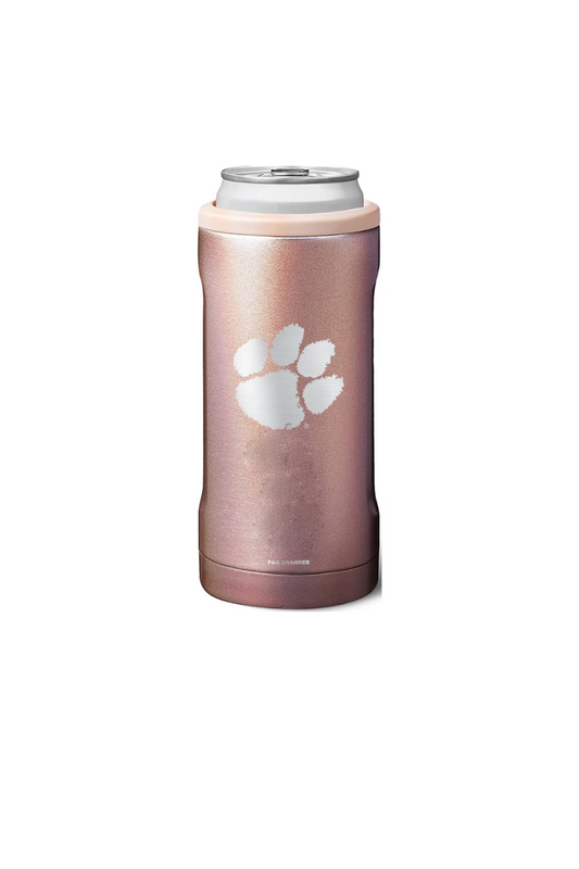 Brumate Clemson Hopsulator Slim-Glitter Rose Gold