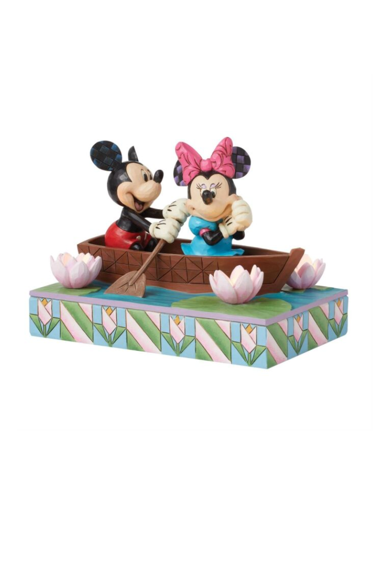 Gray Jim Shore - Disney Romance is in the Air (Mickey and Minnie)