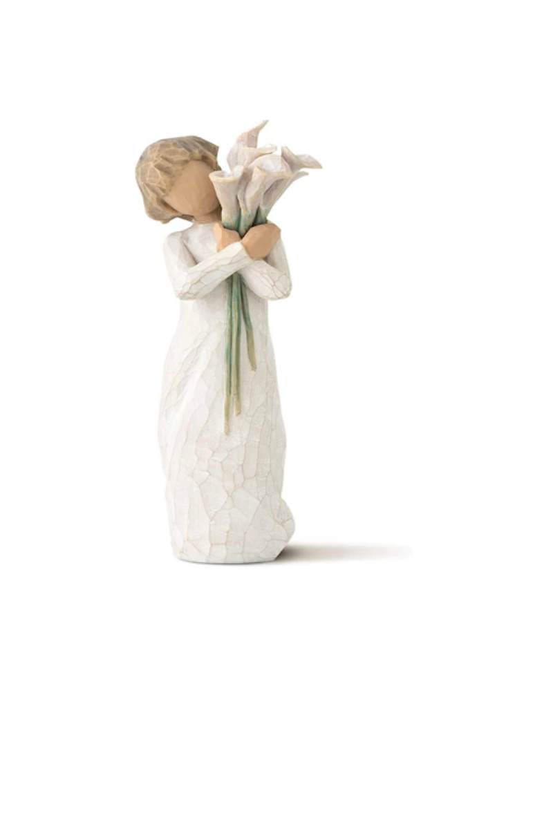 Light Gray Willow Tree Angel of Beautiful Wishes